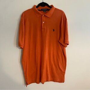 U.S. Polo Assn. Men's Orange Polo Shirt